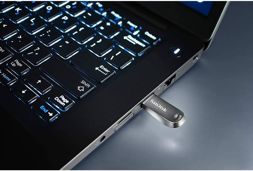 Флеш-накопитель SanDisk Ultra Luxe 512GB, USB 3.2 Gen1, R 400 МБ/с
