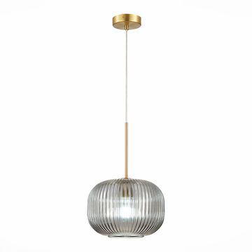 Подвесной светильник 1*Е27 SL1154.303.01 латунь/дымчатый Gran ST-Luce