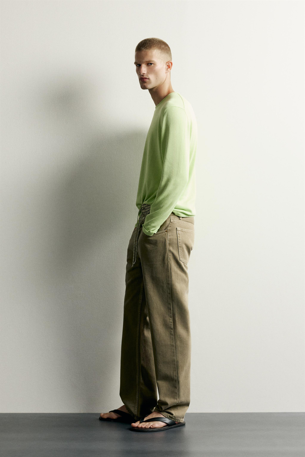 ХЛОПКОВЫЙ СВИТЕР RELAXED FIT — ZARA