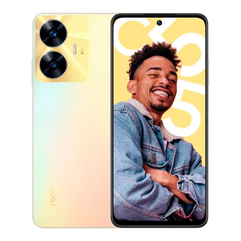 Смартфон realme C55 6/128 ГБ RU, Dual nano SIM, sunshower