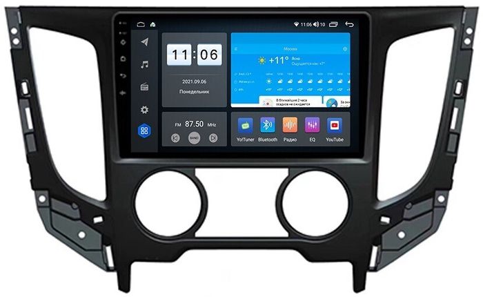 Магнитола для Mitsubishi L200 5 2015-2024+ (кондиционер), FIAT Fullback - AK384R9-MTK-LTE Android 10, SIM-слот