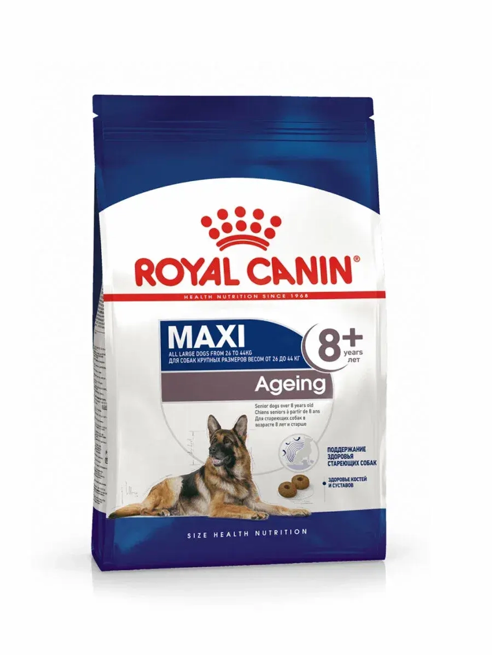Royal Canin Maxi Adult 8+ (РоялКанин Макси Эджен 8+)для стареющих собак крупных пород (весом от 26 до 44 кг) в возрасте 8 лет и старше 15кг