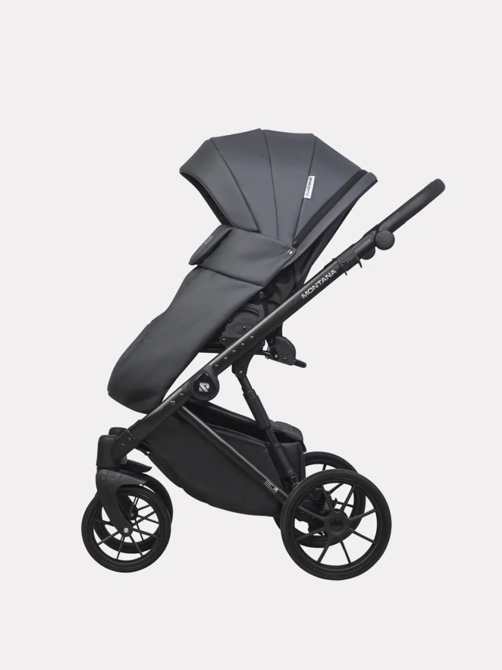 Коляска 2 в 1 Riko Basic Montana Ecco цвет 24 Graphite (графит)