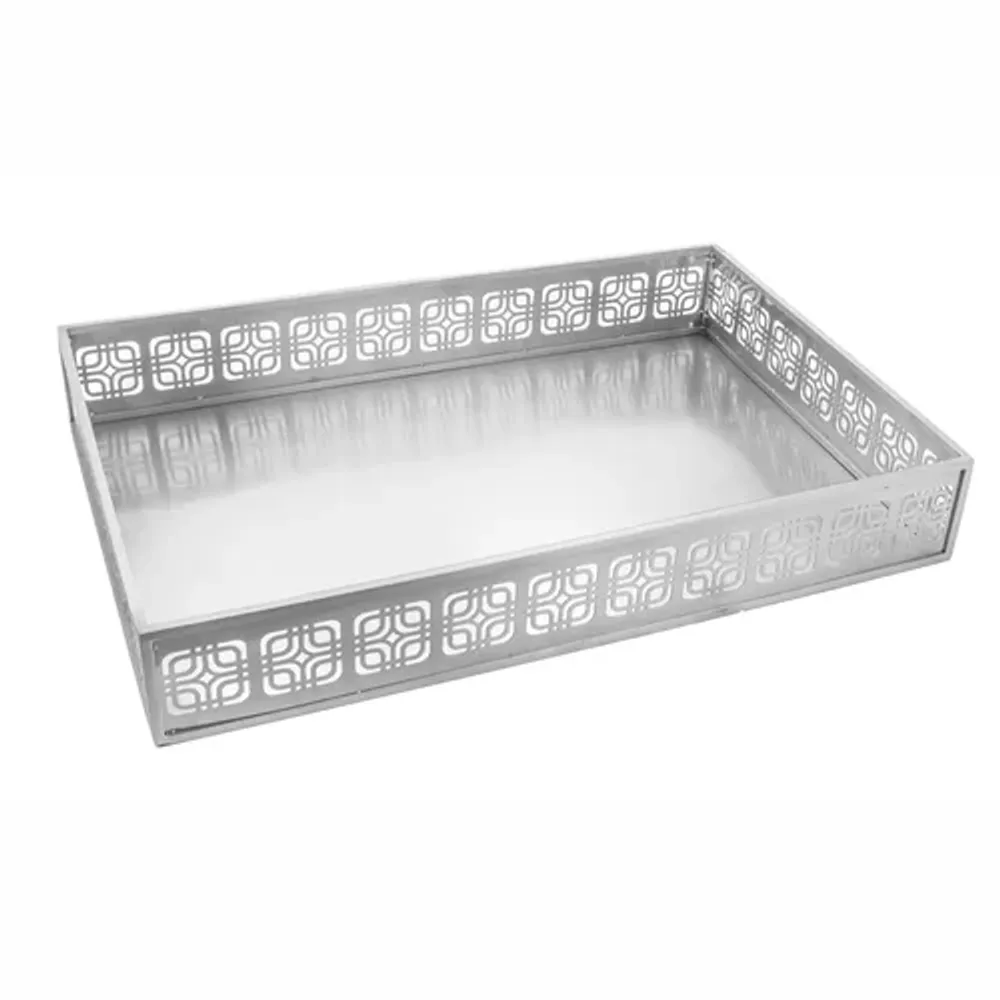 Корзинка для подачи 49*34 см h8 см поднос прямоуг. нерж. P.L. Hotelware