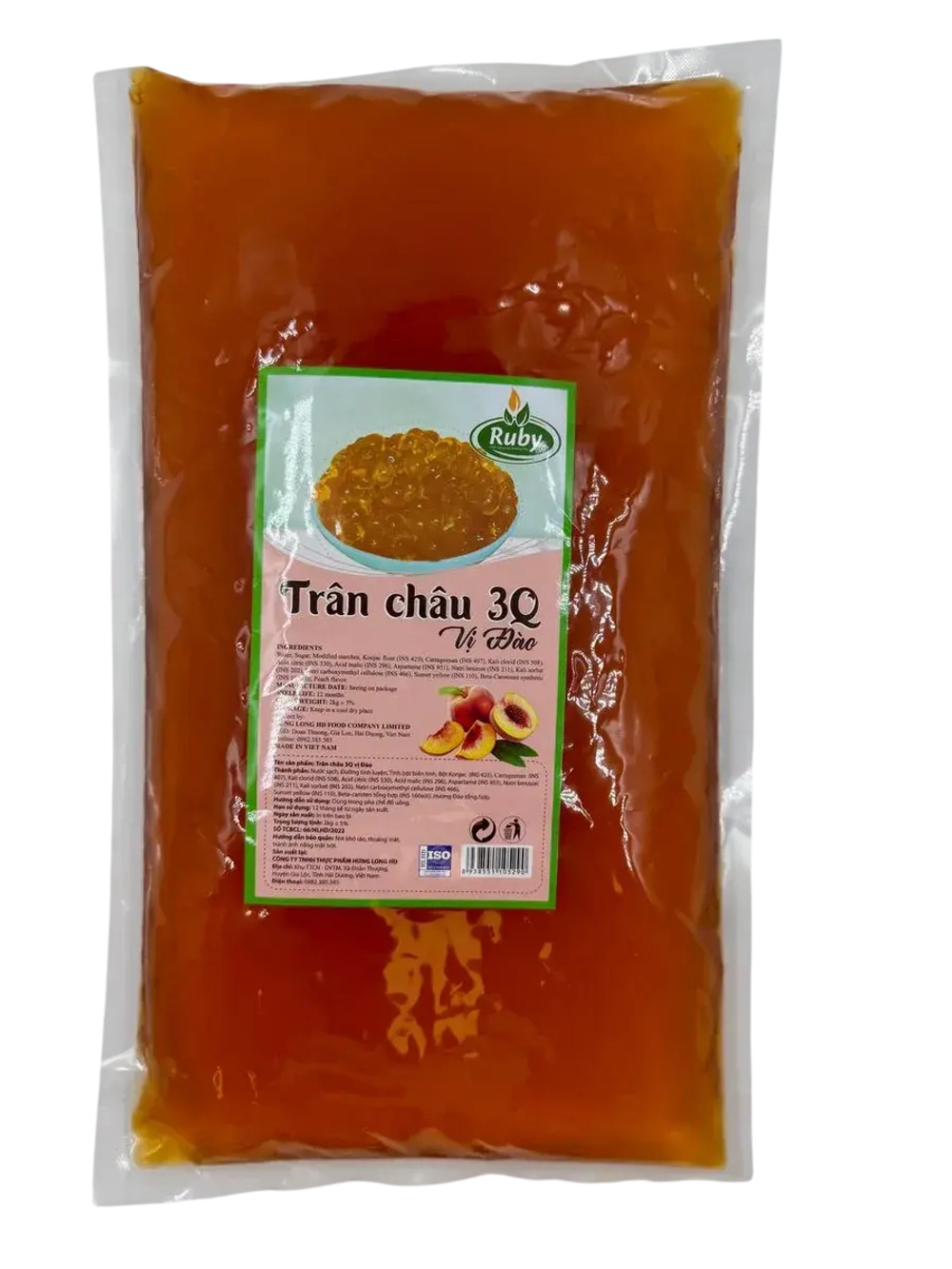 Готовые шарики тапиока для Бабл ти , вкус персика