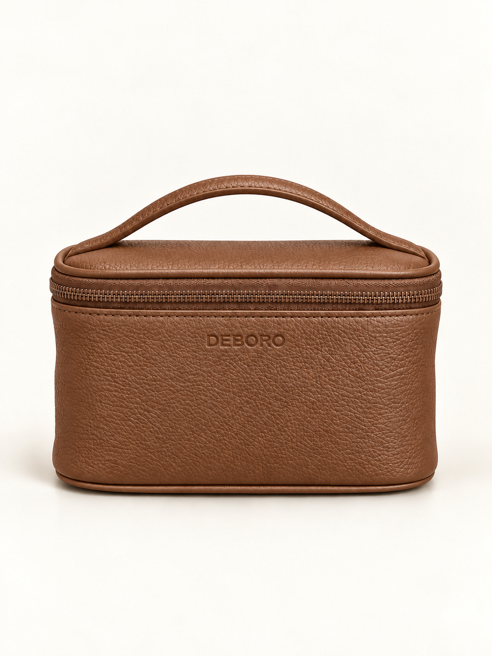 Кожаная косметичка Deboro 17-63 темный орех