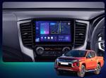 Магнитола для Mitsubishi L200 2019-2024 (правый руль, климат) - Kuberg QLed, Android 13, Быстрейшая, CarPlay, SIM-слот