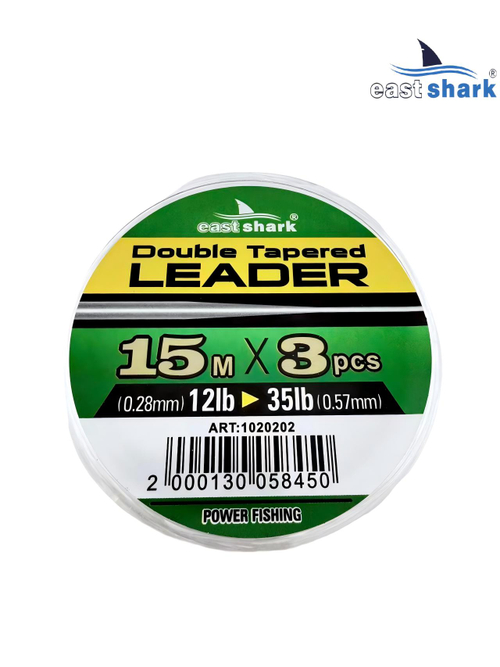 Шок-лидер EastShark Double Tapered leader 0.26-0.57 mm 15m*3 шт
