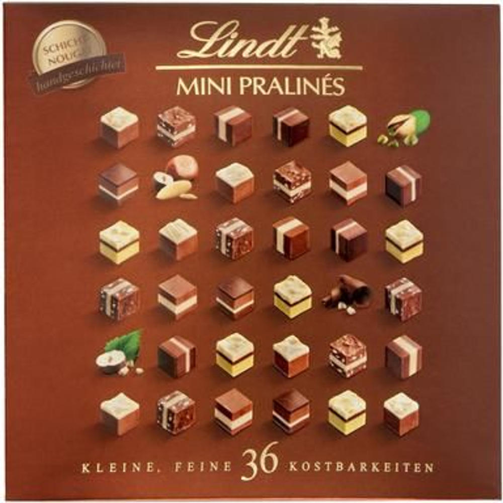 Конфеты-нуга Lindt MINI PRALINS Nougat ассорти 165 г (из Финляндии)