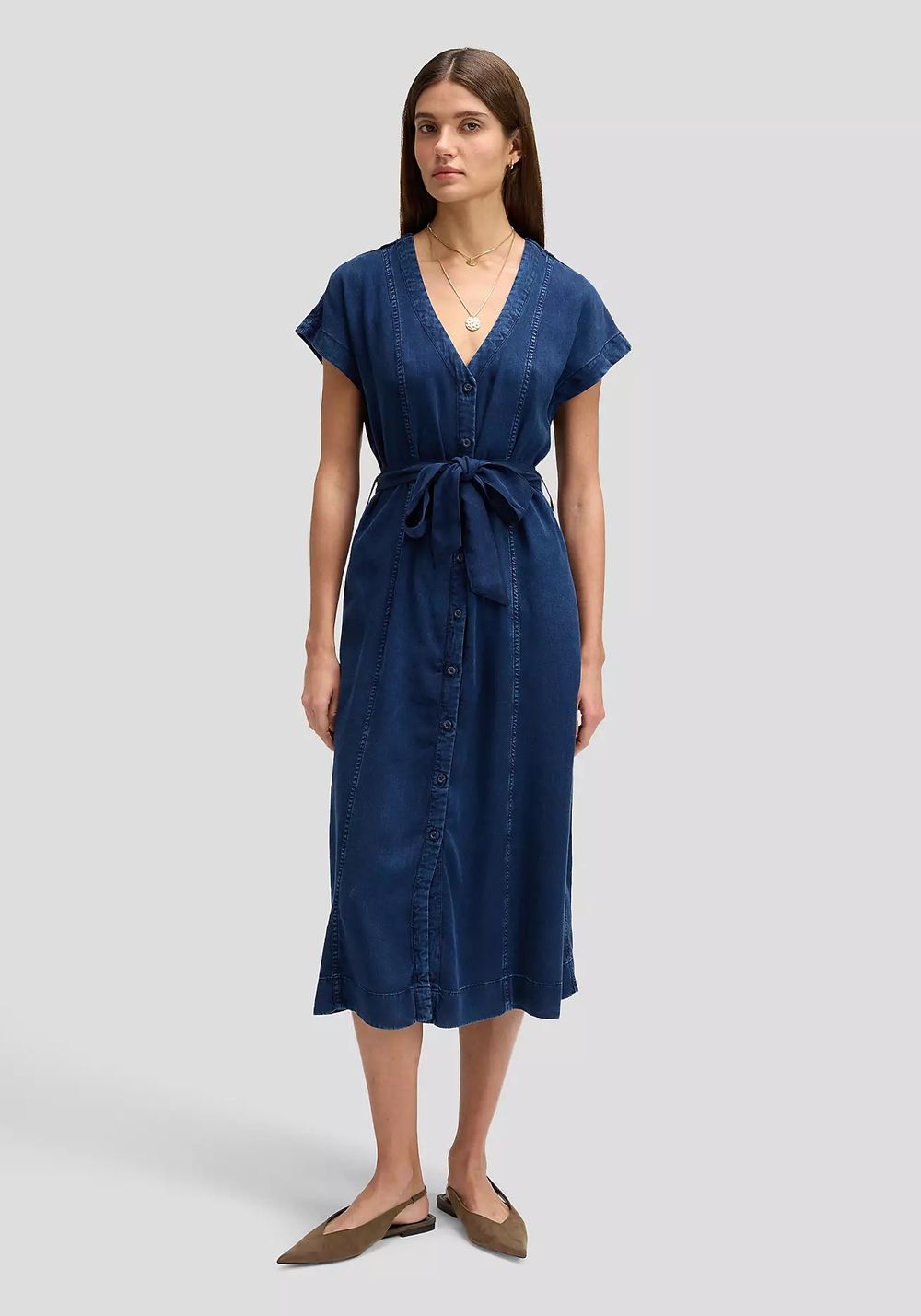 Платье BELTED MIDI DRESS 112376936