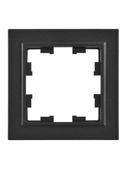 Рамка 1-м BRITE РУ-1-БрЧ черн. IEK BR-M12-K02