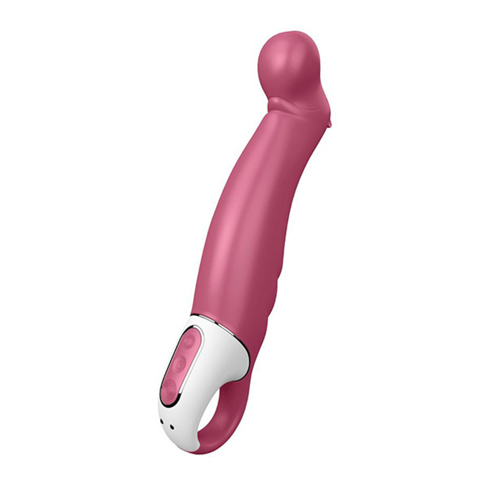 Вибратор 22,9см с загнутым кончиком Satisfyer Petting Hippo