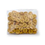 Пуговицы 2 прокола 18L=11 мм, (Mustard (горчичный)), NE74, 144 шт