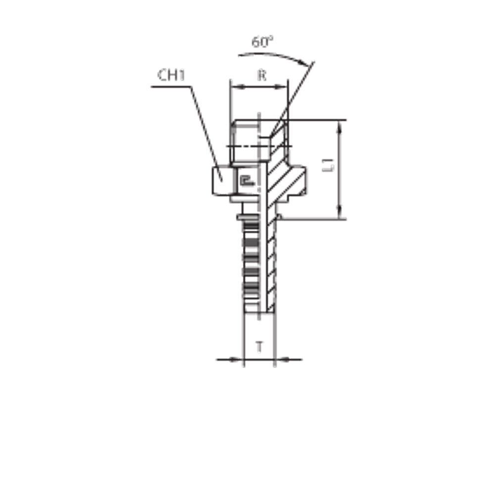 Фитинг DN 25 BSPT 1.1/4