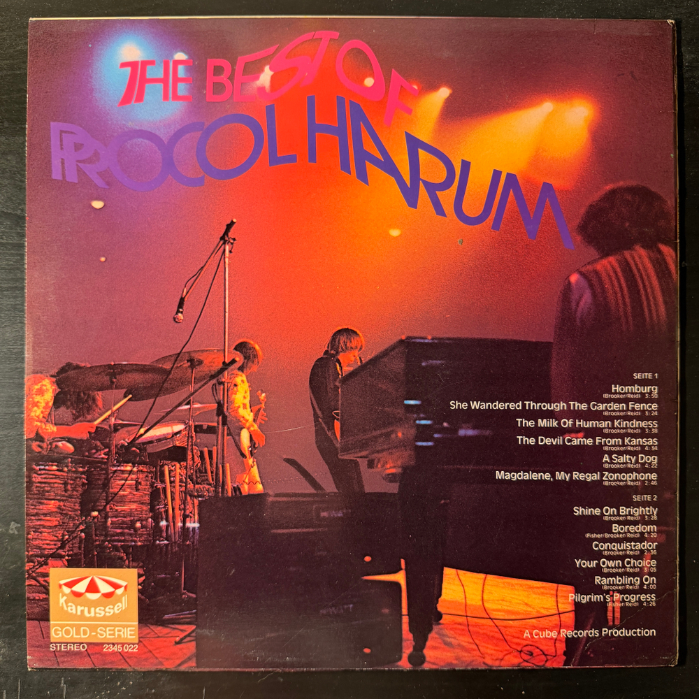Procol Harum ‎– The Best Of Procol Harum (Скандинавия 1972г.)