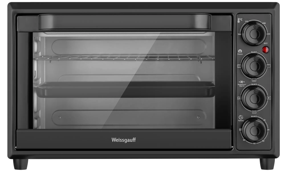 Мини-печь Weissgauff WMR 33 Black - Уценка