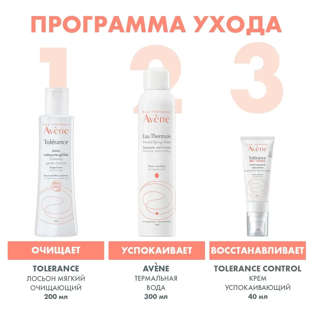 Лосьон мягкий очищающий AVENE Tolerance Lotion 200 мл
