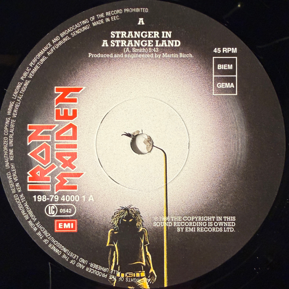Iron Maiden ‎– Wasted Years · Stranger In A Strange Land (Европа 1990г.) 2 × Vinyl, 12", 45 RPM
