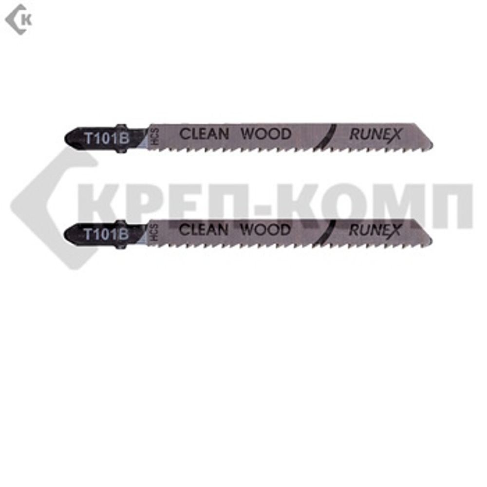 Пилки 100x75 мм 10 з/д (древес,ДСП,пластмасса h=4-30mm)чистая распил.Т101В "Runex" (2 шт) Runex