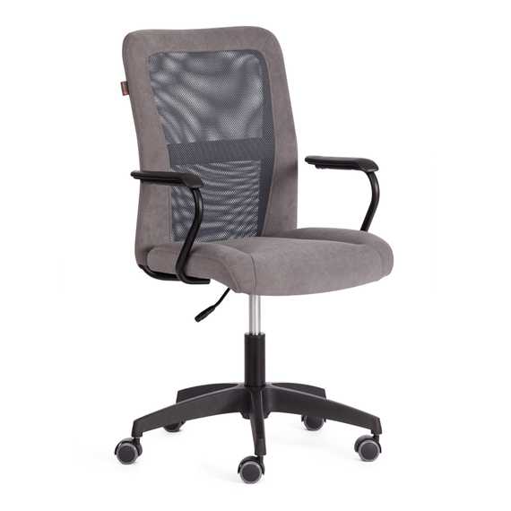 Кресло Стафф/Staff флок/ткань, серый, 29/W-12