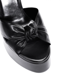 Босоножки на танкетке SAINT LAURENT