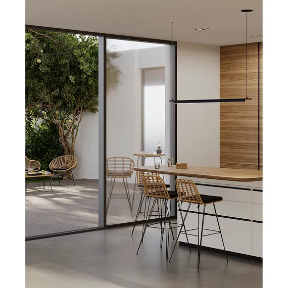 Барный стул Vetle Flat, светлый ротанг
