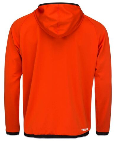 Мужская кофта теннисная Head Topspin Hoodie M - tangerine/print vision