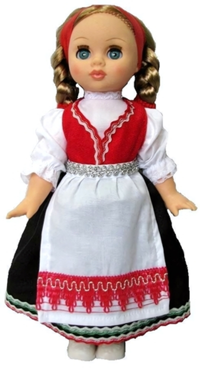 Кукла Эля в норвежском костюме 30см. (Весна)
