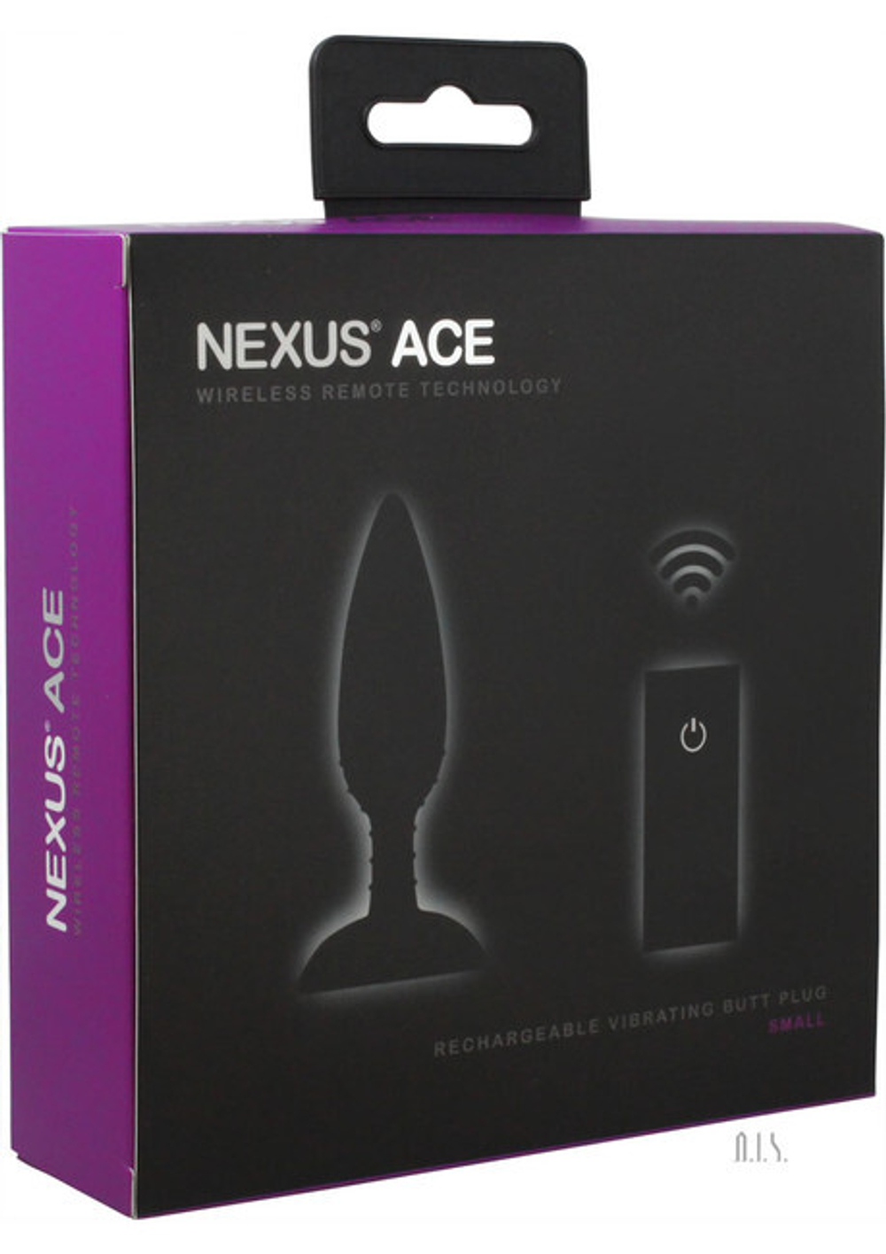 Nexus Ace S анальная вибровтулка с пультом ДУ, черная (Цвет: черный)