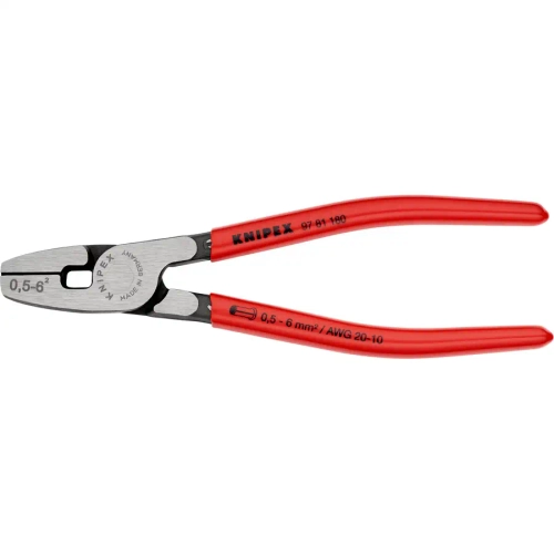 Инструмент для обжима контактных гильз 180 мм Knipex 97 81 180