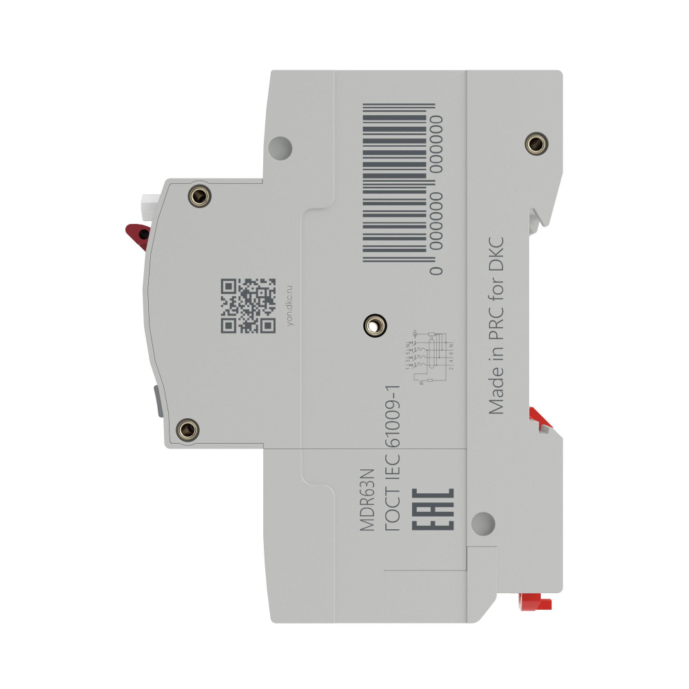 Автоматический выключатель дифференциального тока YON max типа MDR, 3P+N, 30mA, 25A, хар-ка C, 6kA, тип A
