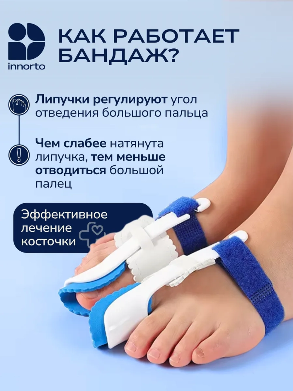 Вальгусная шина для большого пальца ноги