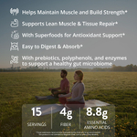 MRM Nutrition, растительный протеин с суперфудами, со вкусом ванили, 570 г (1,26 фунта)