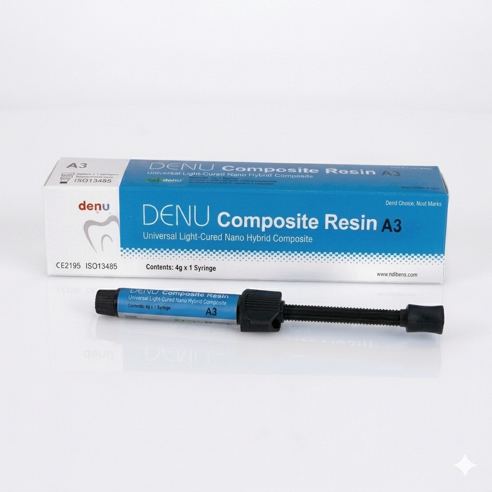 Композит стоматологический светоотверждаемый, 4г, Denu Composite Resin A3 Композит стоматологический светоотверждаемый, 4г, Denu Composite Resin A3