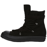 Rick Owens DRKSHDW MEGALACE High top Canvas Shoes 3.5cm Women"s Black