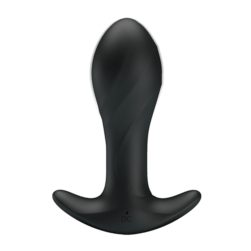 Черная анальная вибропробка 10,4см Pretty Love Anal Plug Massager BI-040067