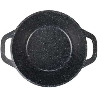 Кастрюля 2,5л «Granit»(black) со стеклянной крышкой кгч25а