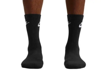 Теннисные носки Nike Everyday Elevated Crew 3P - black