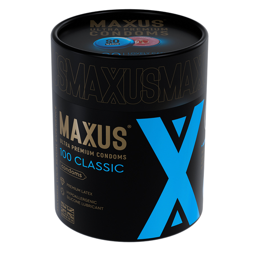 Классические презервативы в металлическом кейсе Maxus Classic X-Edition 100шт