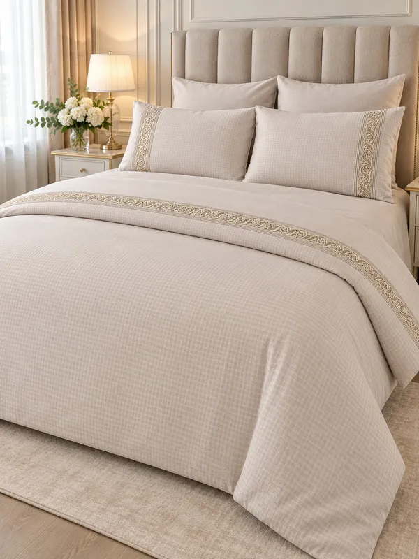Gelin Home КПБ 6 пр. SILA каменный цвет пододеяльник 200*220, простынь 240*260, наволочки 50*70 2шт, декоративные наволочки 50*70 2шт GLNN573