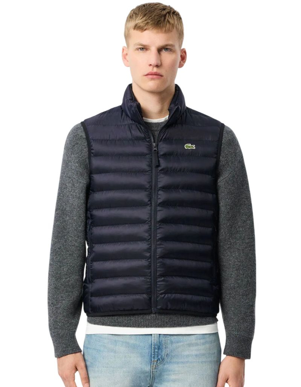 Теннисная жилетка Lacoste Water Repellent Puffed - navy blue