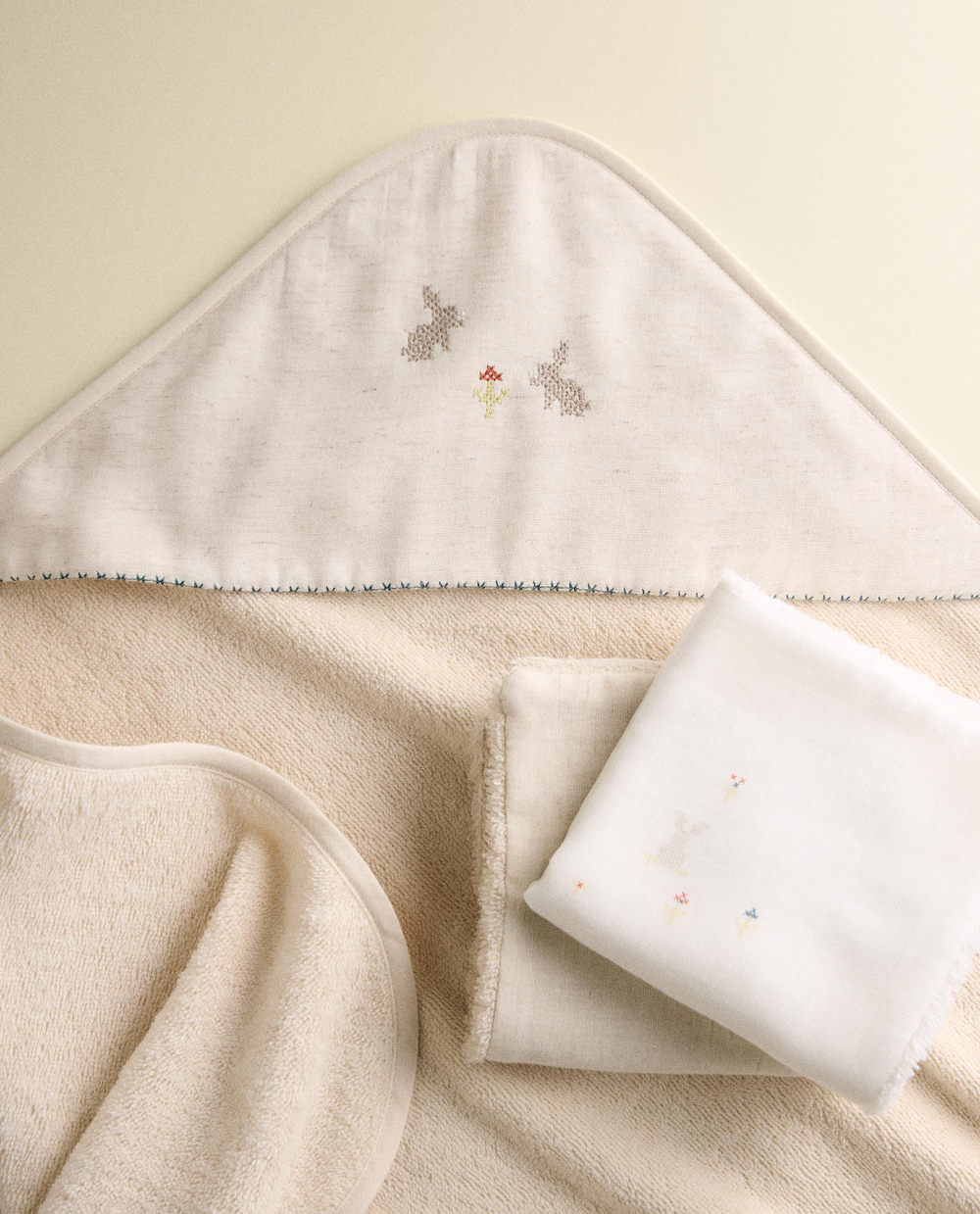 Детское полотенце с капюшоном из хлопка Zara Home