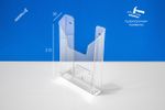 Карман буклетница для стенда А5 вертикальная, 30мм, 1,5 ПЭТ
