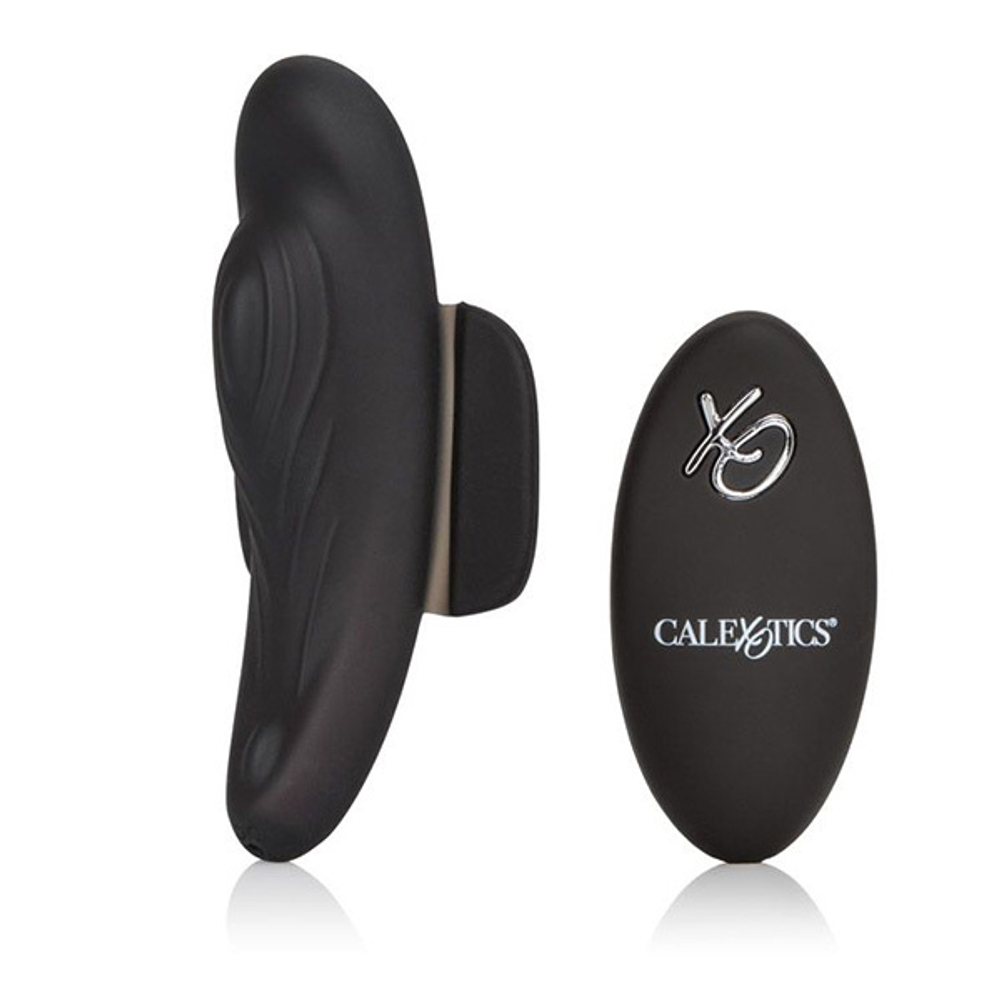 Чёрный вибростимулятор для ношения в трусиках California Exotic Novelties Lock-N-Play Remote Panty Teaser SE-0077-60-3