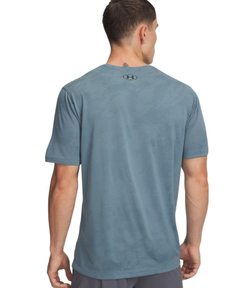 Мужская теннисная футболка Under Armour Tech Vent Jacquard Short Sleeve — jasper blue/black