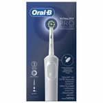 Зубная щетка электрическая ORAL-B (Орал-би) Vitality Pro, БЕЛАЯ, 1 насадка, 80367659