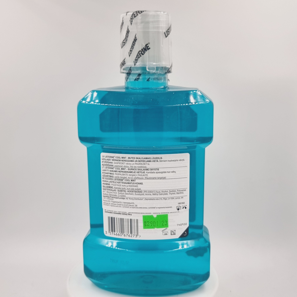 Ополаскиватель для полости рта LISTERINE COOL MINT 1000 мл (Из Финляндии)