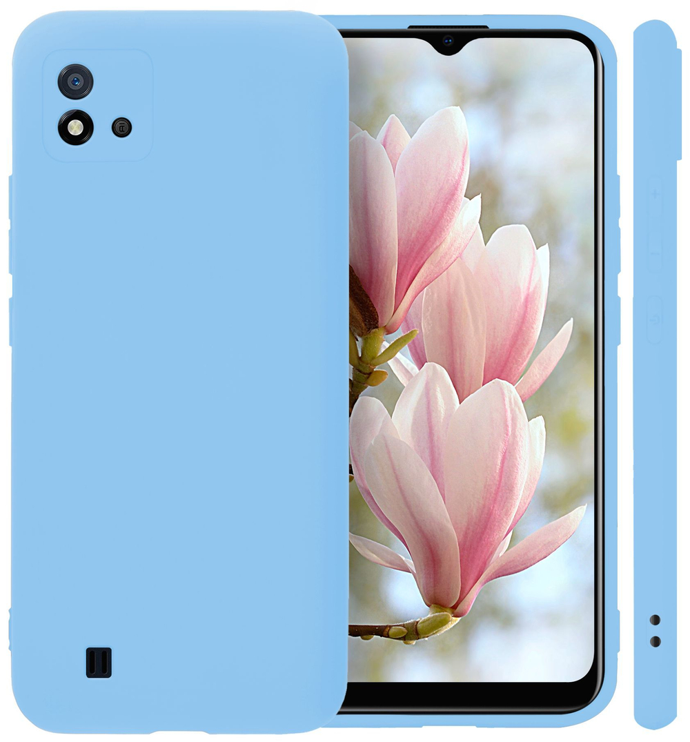Мягкий Soft Touch чехол из силикона для REALME C11 2021 / C20 с бархатной подкладкой
