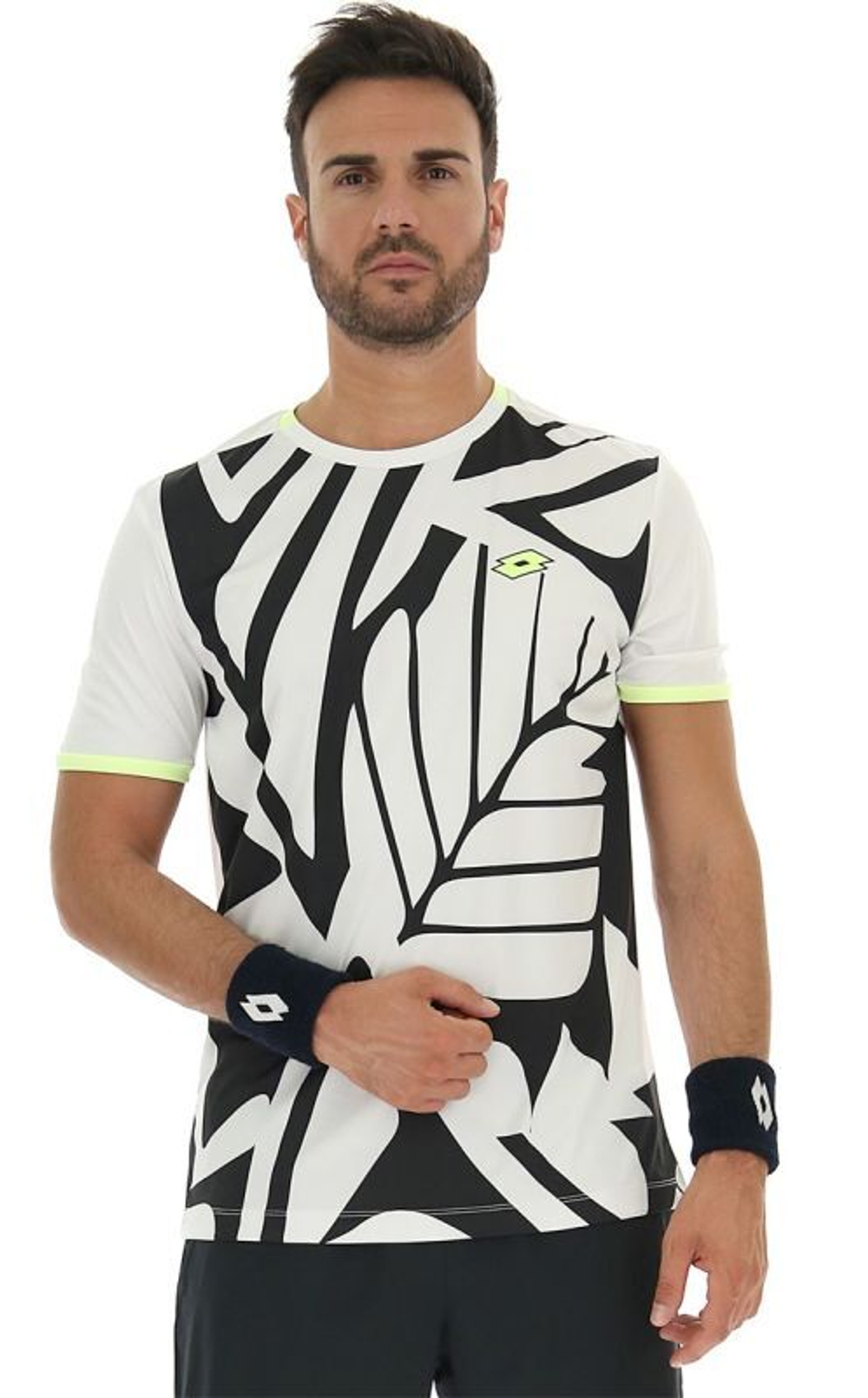 Мужская теннисная футболка Lotto Top Ten III Tee PRT2 PL - bright white