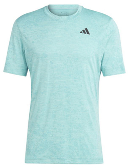 Мужская теннисная футболка Adidas Tennis Freelift T-Shirt - preloved blue/black